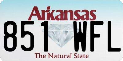 AR license plate 851WFL