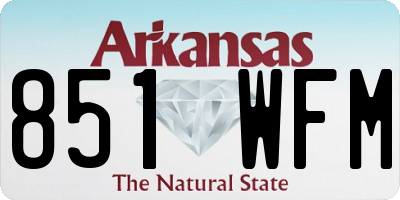 AR license plate 851WFM