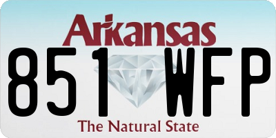 AR license plate 851WFP