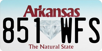 AR license plate 851WFS