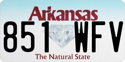 AR license plate 851WFV