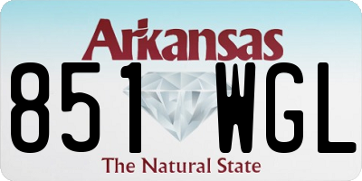 AR license plate 851WGL