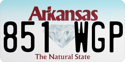 AR license plate 851WGP