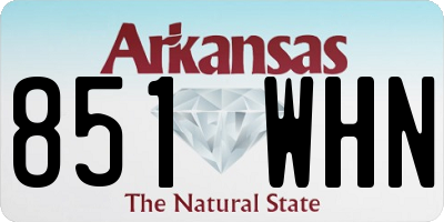 AR license plate 851WHN