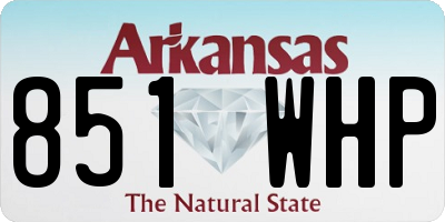 AR license plate 851WHP