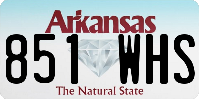 AR license plate 851WHS