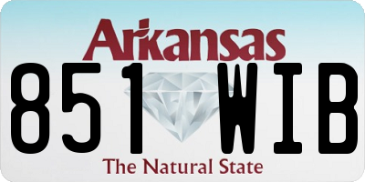 AR license plate 851WIB
