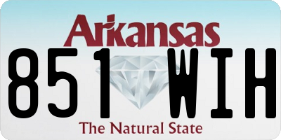 AR license plate 851WIH