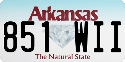 AR license plate 851WII
