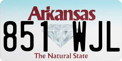 AR license plate 851WJL