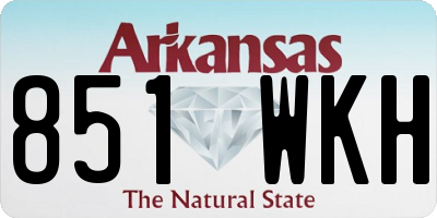 AR license plate 851WKH