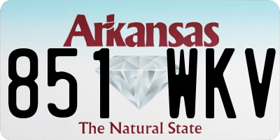 AR license plate 851WKV