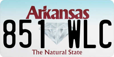AR license plate 851WLC