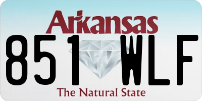 AR license plate 851WLF
