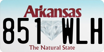 AR license plate 851WLH