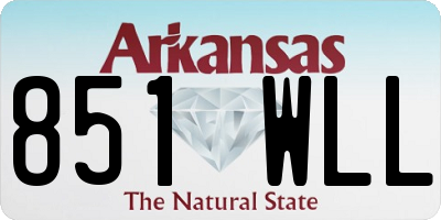 AR license plate 851WLL