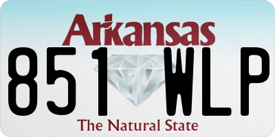 AR license plate 851WLP