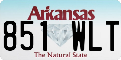 AR license plate 851WLT