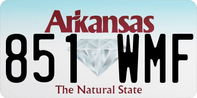 AR license plate 851WMF