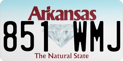 AR license plate 851WMJ