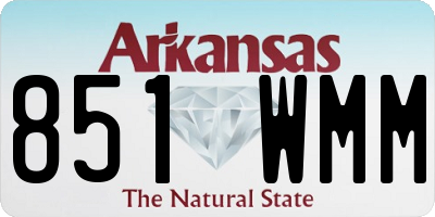 AR license plate 851WMM