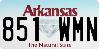 AR license plate 851WMN