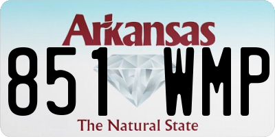 AR license plate 851WMP