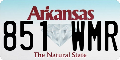 AR license plate 851WMR