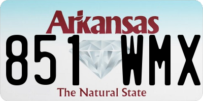 AR license plate 851WMX