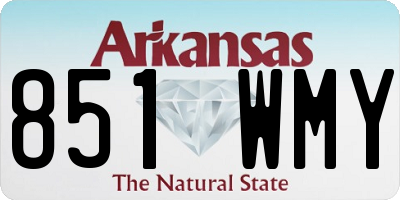 AR license plate 851WMY