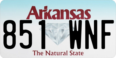 AR license plate 851WNF