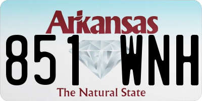 AR license plate 851WNH