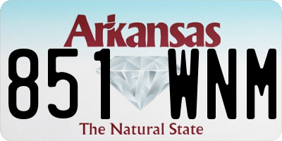 AR license plate 851WNM