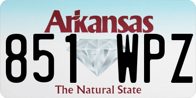 AR license plate 851WPZ