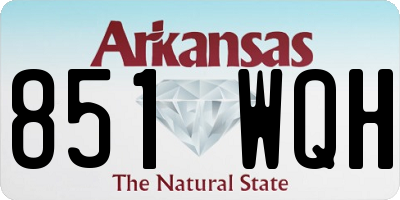 AR license plate 851WQH