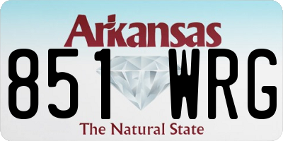 AR license plate 851WRG