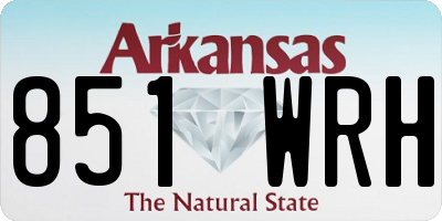 AR license plate 851WRH