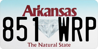 AR license plate 851WRP