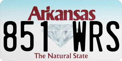 AR license plate 851WRS