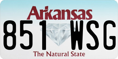 AR license plate 851WSG