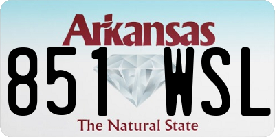 AR license plate 851WSL