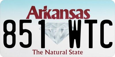 AR license plate 851WTC