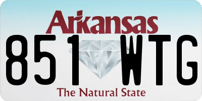AR license plate 851WTG