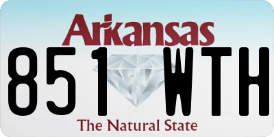 AR license plate 851WTH