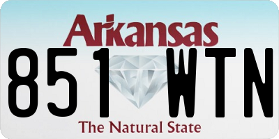 AR license plate 851WTN