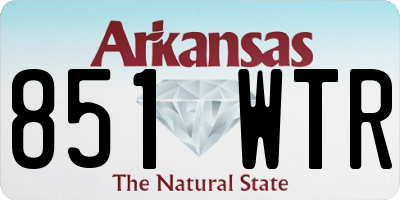 AR license plate 851WTR