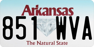 AR license plate 851WVA