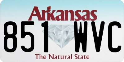 AR license plate 851WVC