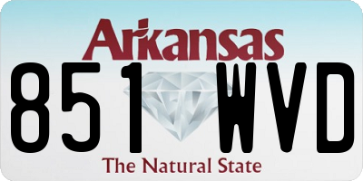 AR license plate 851WVD