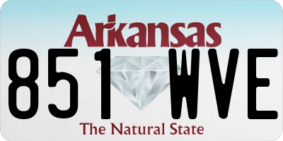 AR license plate 851WVE